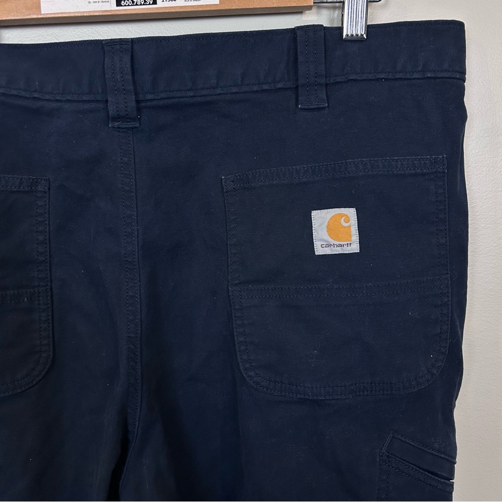 Carhartt Men’s‎ Relaxed Fit Utility Work Pants Navy Blue 40 Rugged Flex